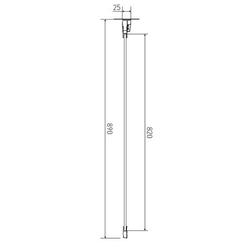 Sprchový kout Elisa 90 x 90 cm, sklo čiré, profil aluchrom, čtverec, Lansanit PF90-190-C/SPF90-190-C