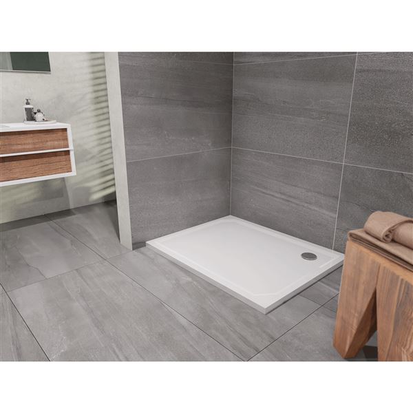 Sprchová vanička EX 900 x 1000 mm, bílá, Lansanit LANEX90X100