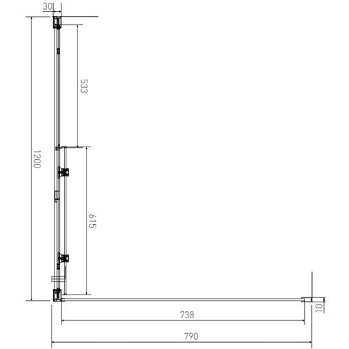 Set sprchového koutu Vati 120 x 80 cm s vaničkou, sklo čiré, profil aluchrom, obdélník, Lansanit LAN50020