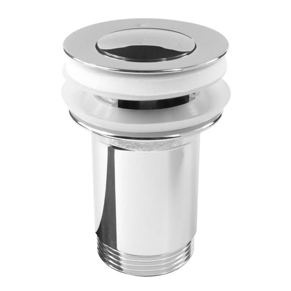 Umyvadlová výpusť 5/4", chrom, click-clack, malá zátka, MSO Mereo CH05