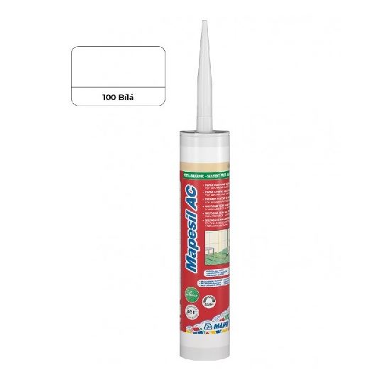 Silikon sanitární MAPESIL AC, bílý, 310 ml, Mapei 4810042IT