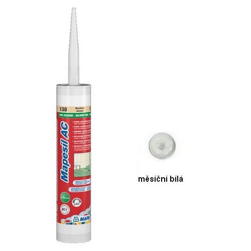 Silikon sanitární MAPESIL AC, měsíční bílá, 310 ml, Mapei 4810391IT