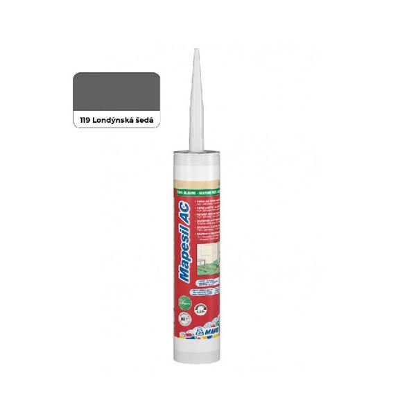 Silikon sanitární MAPESIL AC, londýnská šedá, 310 ml, Mapei 4811942IT