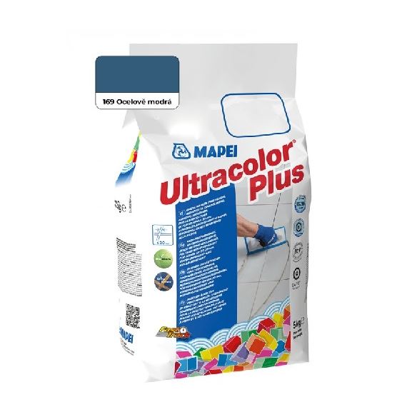 Spárovací hmota ULTRACOLOR PLUS, 169 ocelově modrá, 5 kg, Mapei 60016945A