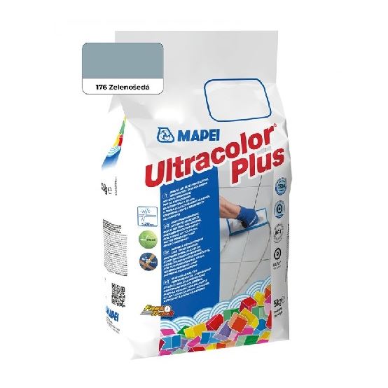 Spárovací hmota ULTRACOLOR PLUS, 176 zelenošedá, 5 kg, Mapei 60017645A