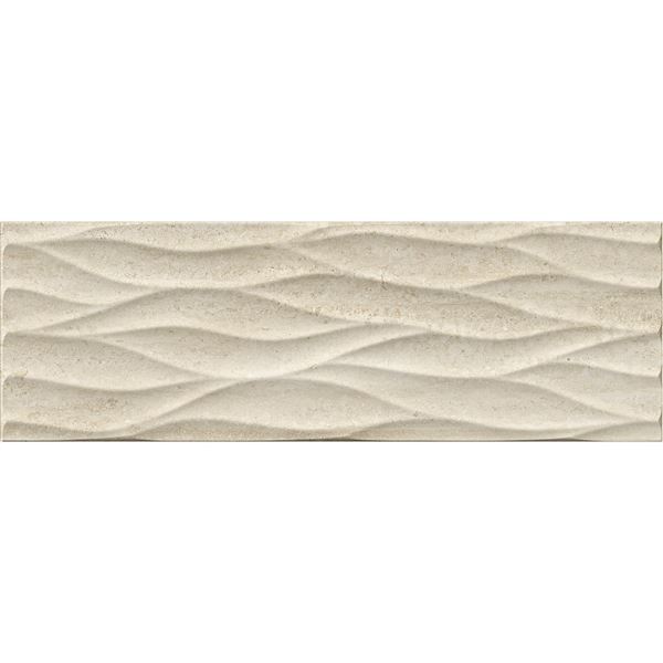 Obklad Vigour Beige vlnka 25x75 cm lesk