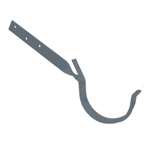 Kovový hák žlabu okapu RG 100 mm, antracit, překroucený, poplastovaný, Marley 085372