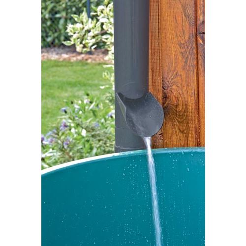 Vypouštěcí klapka svodu okapu DN 75 mm, antracit, plast, pro deštovou vodu, Marley 085623