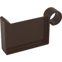 Čelo okapového žlabu RG 70 mm, hnědé, Aliaxis Marley 081120