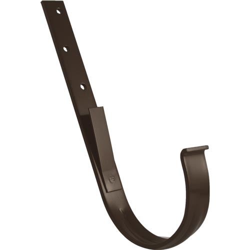 Kovový hák žlabu okapu RG 125 mm, hnědá, rovný, poplastovaný, Marley 076355