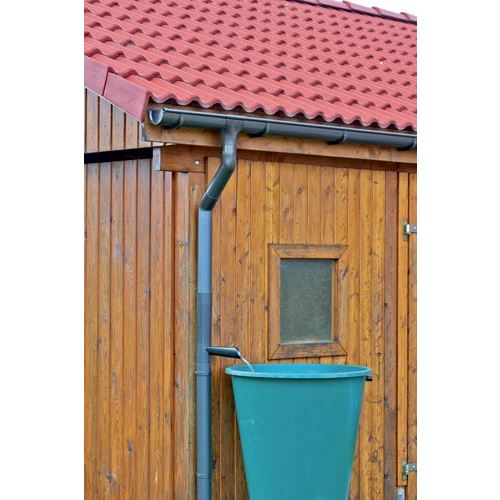 Vypouštěcí klapka svodu okapu DN 75 mm, hnědá, plast, pro deštovou vodu, Marley 078519