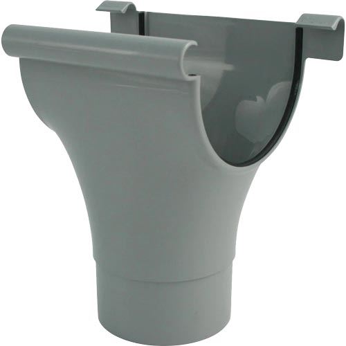 Kotlík okapu 75/53 mm, šedá, plast, Marley 805290