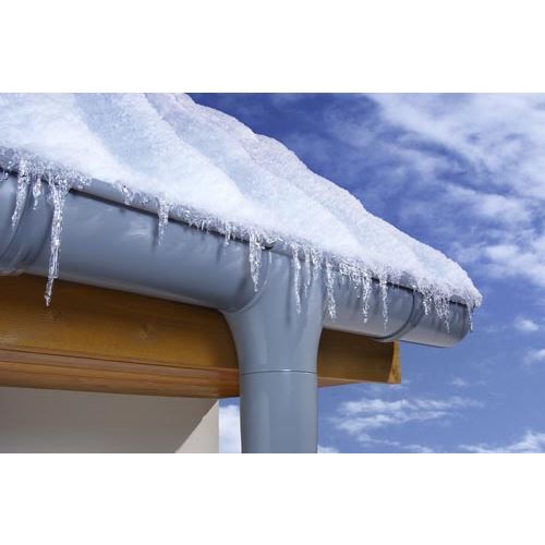 Žlab okapu RG 100 mm, délka 3 m, šedá, plast, Marley 070339