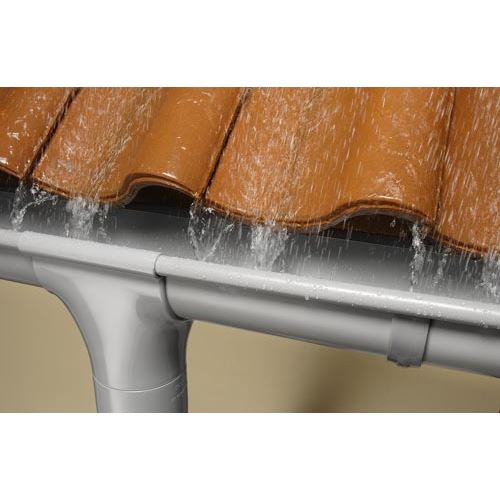 Žlab okapu RG 100 mm, délka 3 m, šedá, plast, Marley 070339