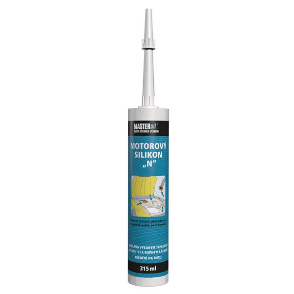 Silikon univerzální MasterSil, motorový N červený 315ml