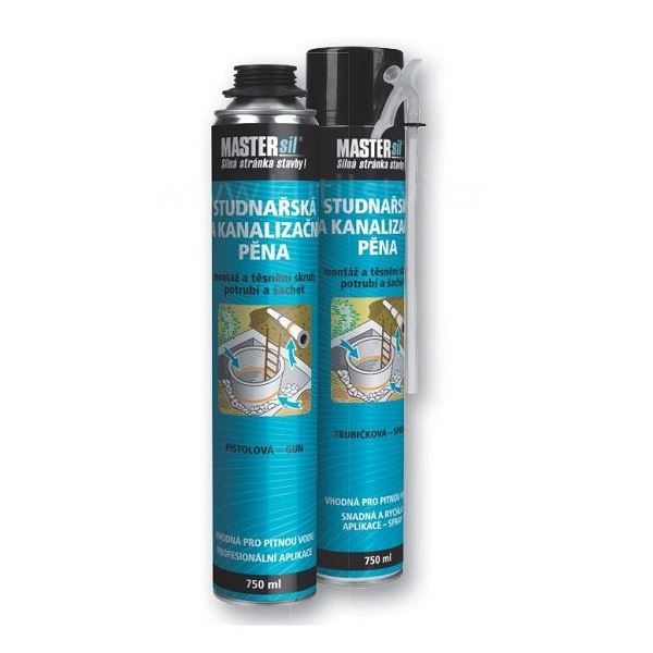 Pěna montážní studnářská MASTERsil, 750 ml spray
