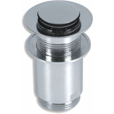 Umyvadlová výpusť Luxus 5/4", chrom, click-clack, malá zátka, Novaservis 37,0