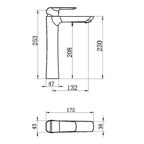 Umyvadlová baterie Nobless Tina, chrom, stojánková, s výpustí, Novaservis 38503,0