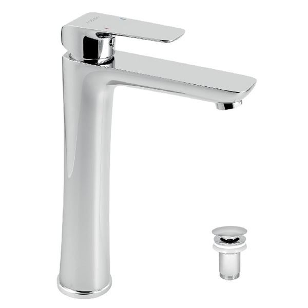 Umyvadlová baterie Nobless Tina, chrom, stojánková, s výpustí, Novaservis 38503,0