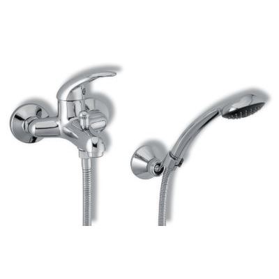 Vanová baterie Metalia 55 100 mm, chrom, nástěnná, s příslušenstvím, Novaservis 55024,0