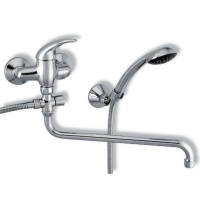 Umyvadlová paneláková baterie Metalia 55 100 mm, chrom, nástěnná, s příslušenstvím, Novaservis 55075,0