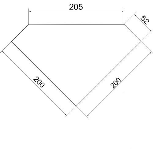 Polička rohová Bílá/chrom s háčky, plast, Novaservis, 65535,1