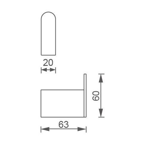Háček Titania Naty, chrom, Novaservis, 66609,0
