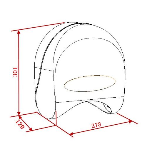 Zásobník toaletního papíru, bílá/chrom, Novaservis, 69094,1