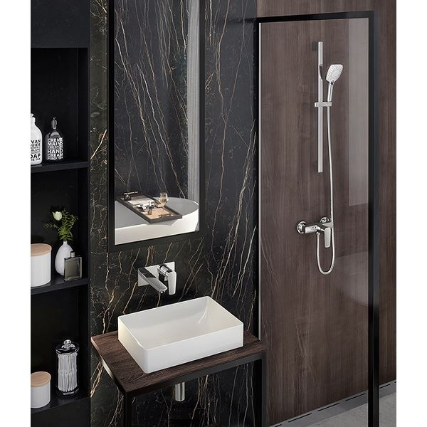 Dřezová/umyvadlová baterie Metalia 58, chrom, podomítková, Novaservis 58200,0