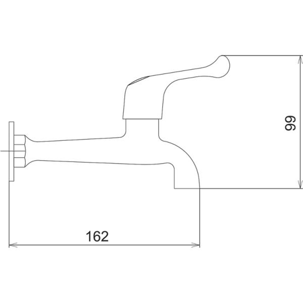 Umyvadlová baterie Titania Iris, chrom, nástěnná, Novaservis 92006,0