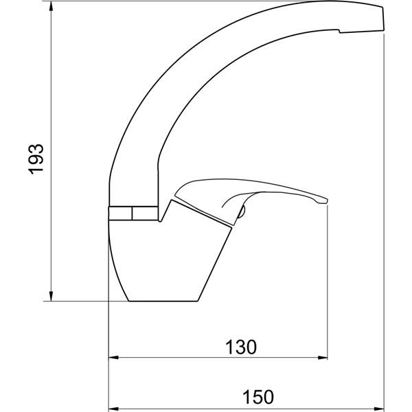 Umyvadlová baterie Titania Fresh, chrom, stojánková, bez výpustě, Novaservis 92016,0
