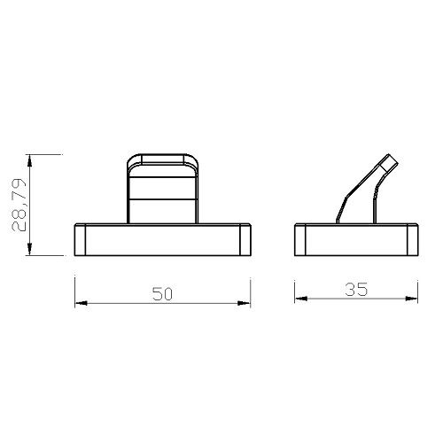 Háček Greta, chrom, Novaservis, AGR05