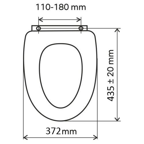 WC sedátko s poklopem, bílé, Novaservis WC/BILA