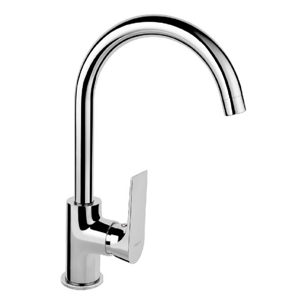 Dřezová baterie Algeo Square, chrom, stojánková, Novaservis BAQ4 (82713,0)