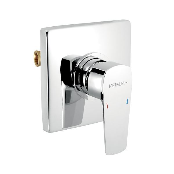 Sprchová baterie Metalia 58, chrom, podomítková, bez příslušenství, Novaservis 58050,0