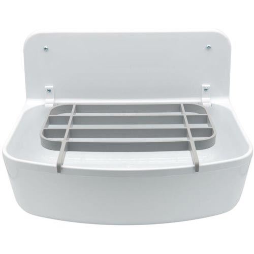 Nástěnná výlevka 48,5x34 cm, plast, s přepadem, bílá, Plast Brno VS49440K