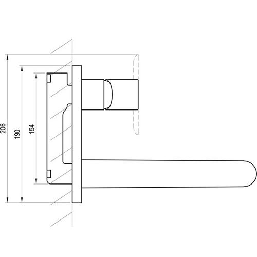 Umyvadlová baterie Puri, chrom, podomítková, PU 019.00, Ravak X070146