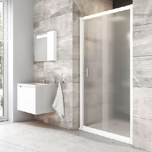 Sprchové dveře Blix BLDP2 1100 mm, sklo Grape, profil bílý, Ravak, 0PVD0100ZG