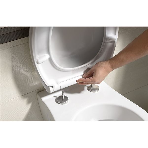 WC sedátko s poklopem, bílé, Sapho 100787