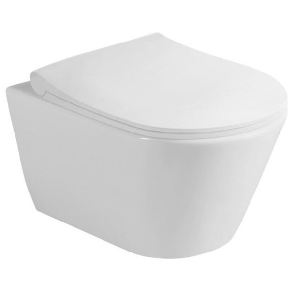 WC sedátko s poklopem, bílé, Sapho 100787