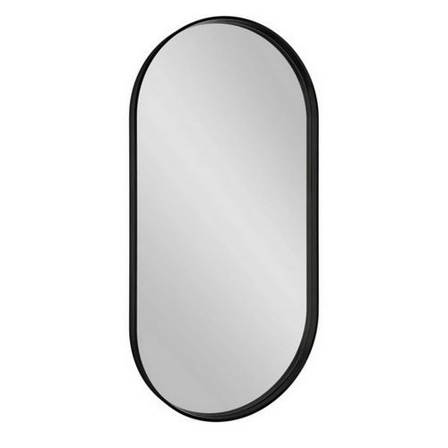 Avona oválné zrcadlo 500 × 1000, černá/mat, Sapho ORT148