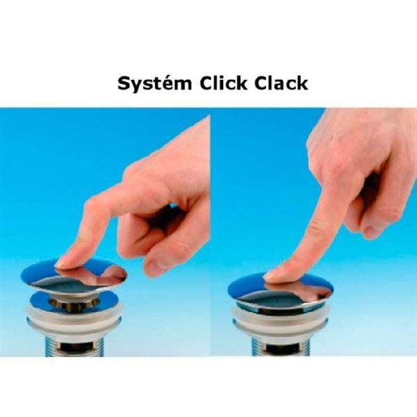 Umyvadlová výpusť 5/4", tichý click-clack, zlatá, Sapho UD425S52