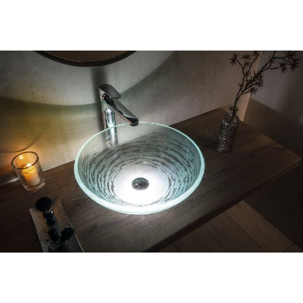 Osvětlení pod skleněné umyvadlo LEDRING 1,2W, 5000-5500K, Sapho WP94051LED