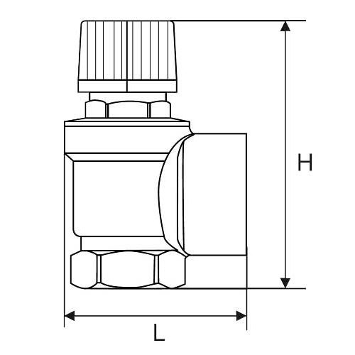 Pojistný ventil 4,0 bar Rp 1/2", typ 447