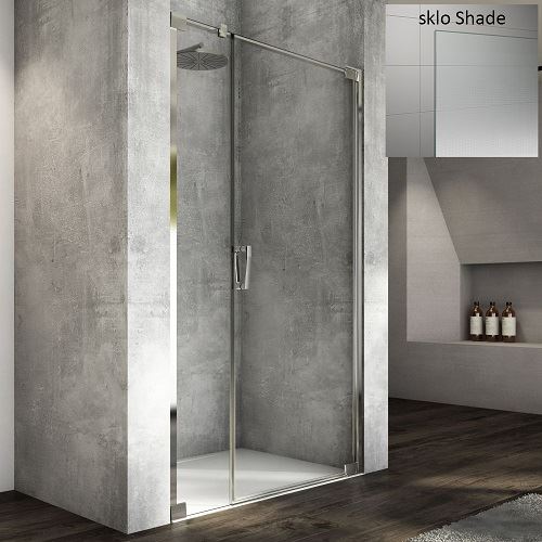 Sprchové dveře CADURA CA31C P 1100 mm, sklo Shade, profil aluchrom, pravé, SanSwiss CA31CD1105068
