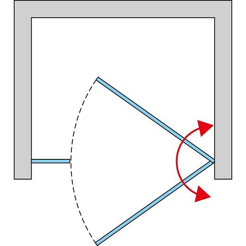 Sprchové dveře CADURA CA31C L 1200 mm, sklo čiré, profil černý, levé, SanSwiss CA31CG1200607