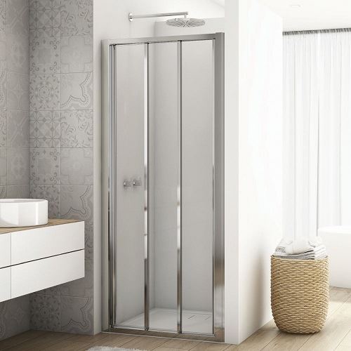 Sprchové dveře DIVERA D22S3 900 mm, sklo čiré, profil aluchrom, SanSwiss D22S30905007