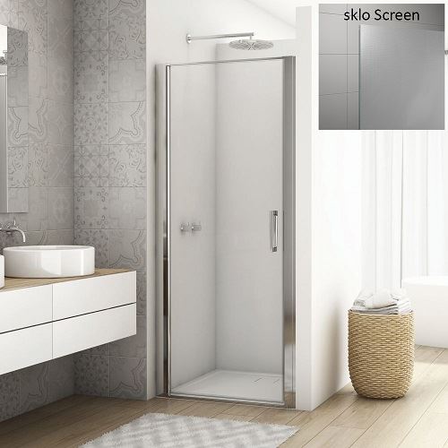 Sprchové dveře DIVERA D22T1 1100 mm, sklo screen, profil aluchrom, SanSwiss D22T11005087