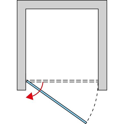 Sprchové dveře SOLINO SOL13 1200 mm, sklo bílé linky, profil aluchrom, SanSwiss SOL1312005088