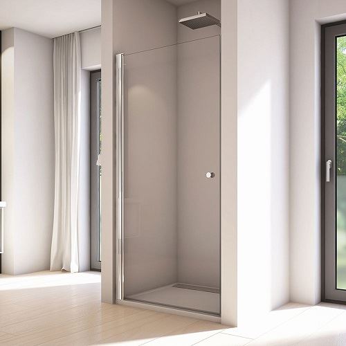 Sprchové dveře SOLINO SOL1 800 mm, sklo čiré, profil aluchrom, SanSwiss SOL108005007